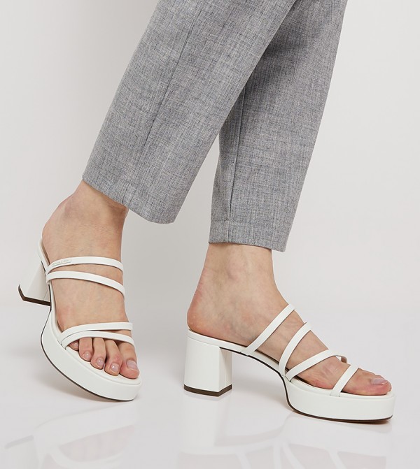 Charles & Keith  - White Heels