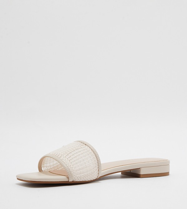 Charles & Keith Charles & Keith - Cream Flat Sandals