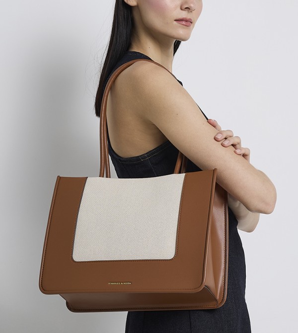 Charles & Keith  Bags - Tan Tote Bags