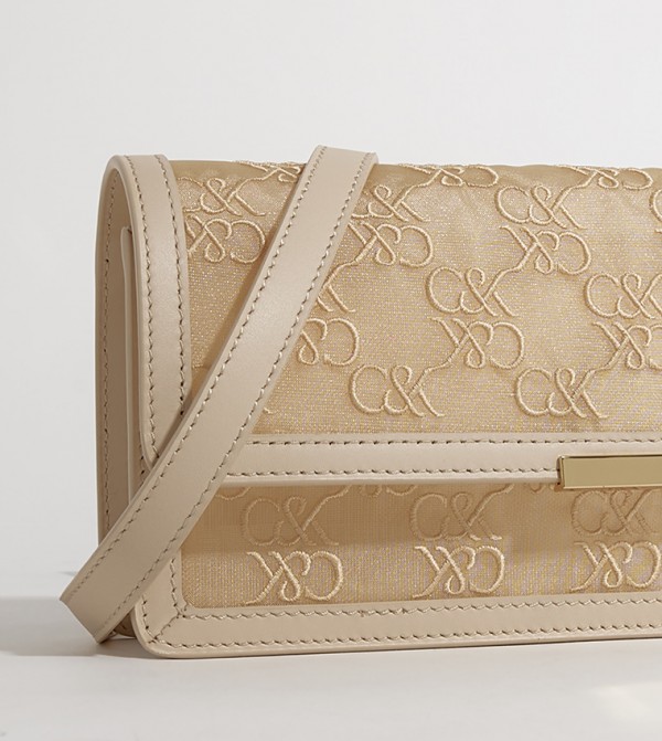 Charles & Keith Charles & Keith - Beige Cross Body Bags