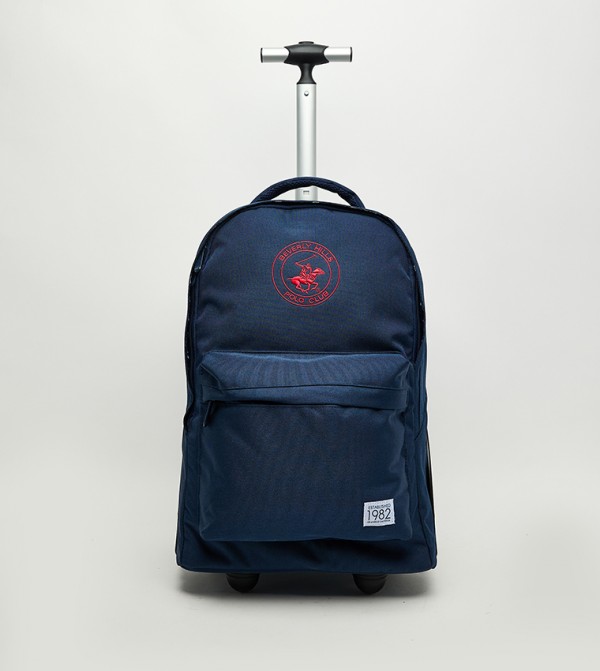 Beverly Hills Polo Club  Trolley Backpack - Navy Trolley Backpack