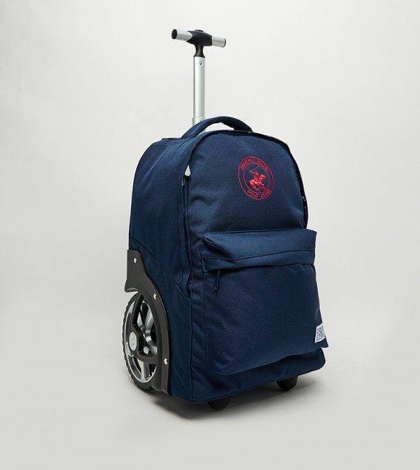 Beverly Hills Polo Club  Trolley Backpack - Navy Trolley Backpack