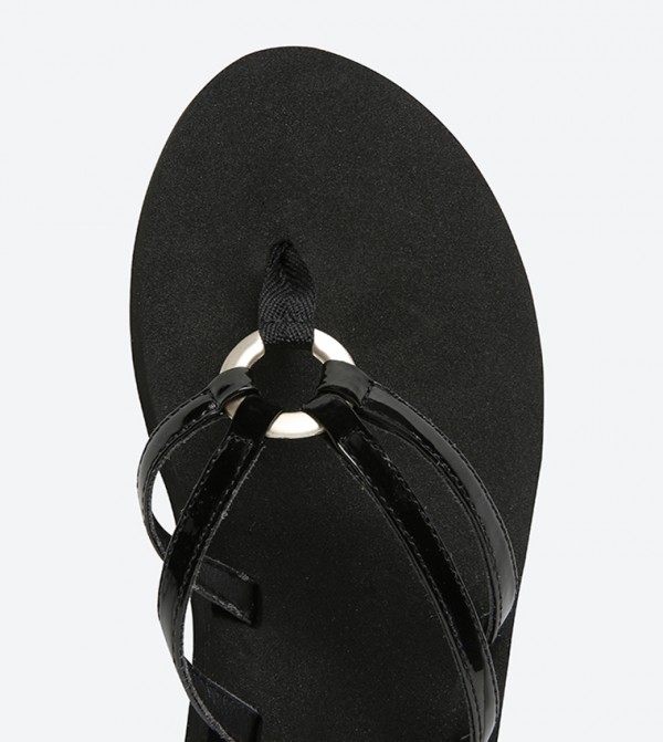 يو جي جي يو جي جي  - أسود أحذية كعب سميك