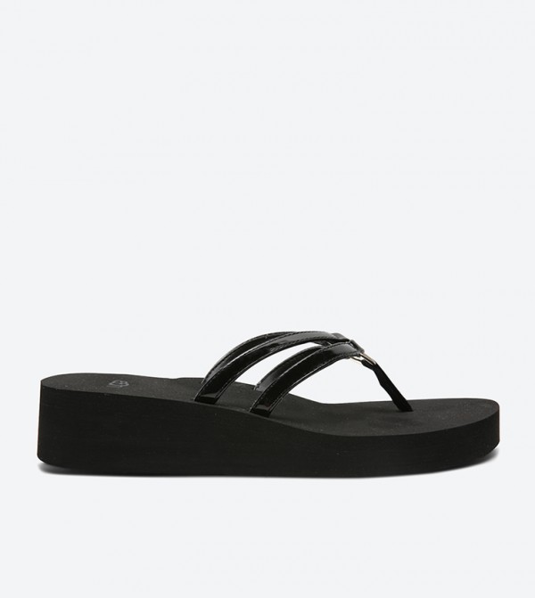 يو جي جي يو جي جي  - أسود أحذية كعب سميك