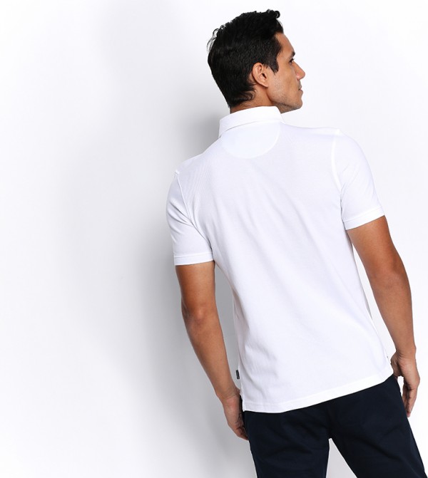 Beverly Hills Polo Club  Polo T-Shirts - White Polo T-shirts