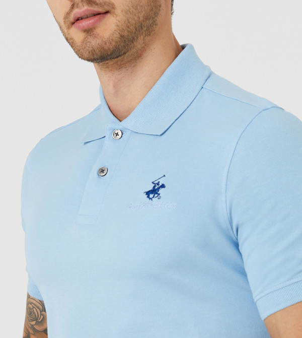 بيفرلي هيلز بولو كلوب  ملابس - أزرق قمصان بولو