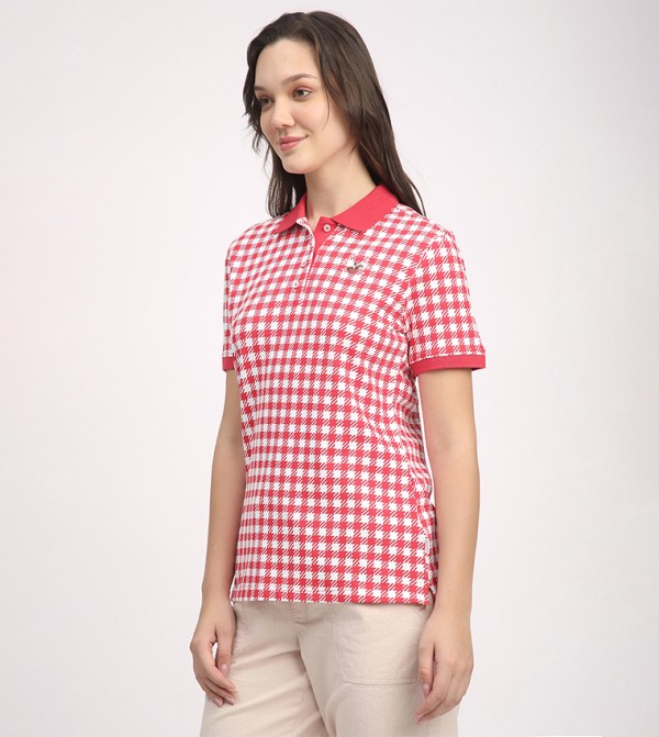 Beverly Hills Polo Club  T-Shirts - Pink Polo T-shirts