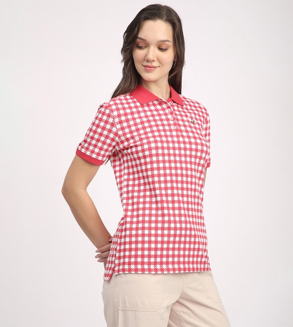 Beverly Hills Polo Club  T-Shirts - Pink Polo T-shirts