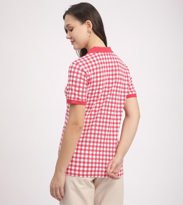 Beverly Hills Polo Club  T-Shirts - Pink Polo T-shirts