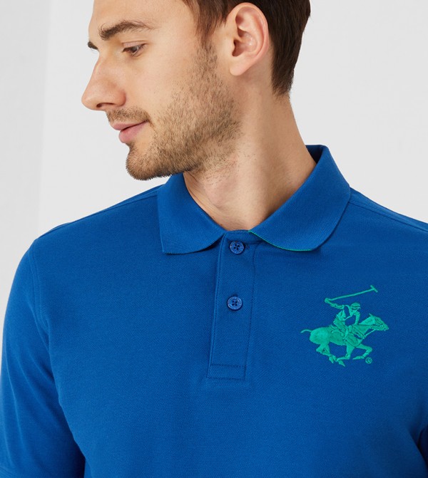 Beverly Hills Polo Club  Polo T-Shirts - Blue Polo T-shirts