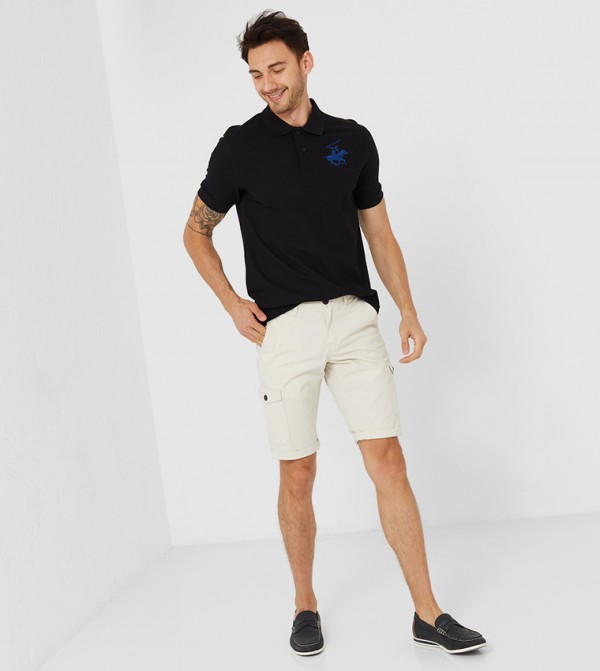 Beverly Hills Polo Club  Clothing - Black Polo T-shirts