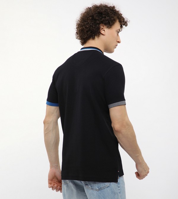Beverly Hills Polo Club  Polo T-Shirts - Black Polo T-shirts