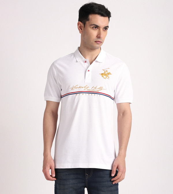 Beverly Hills Polo Club Beverly Hills Polo Club - White Polo T-shirts