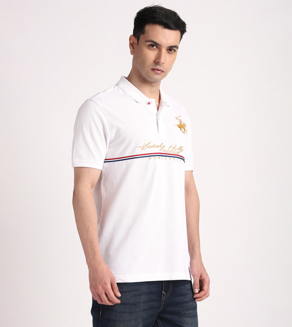Beverly Hills Polo Club Beverly Hills Polo Club - White Polo T-shirts