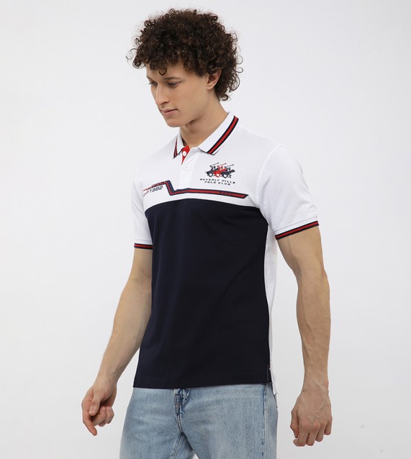 Beverly Hills Polo Club  T-Shirts - Navy Polo T-shirts