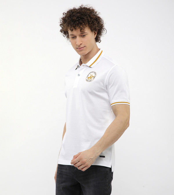 Beverly Hills Polo Club  - White Polo T-shirts