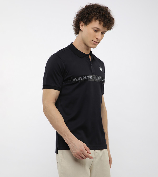 بيفرلي هيلز بولو كلوب  ملابس - أسود قمصان بولو