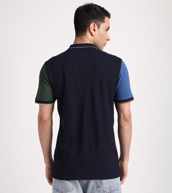 Beverly Hills Polo Club  T-Shirts - Navy Polo T-shirts