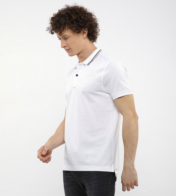 Beverly Hills Polo Club  Polo T-Shirts - White Polo T-shirts