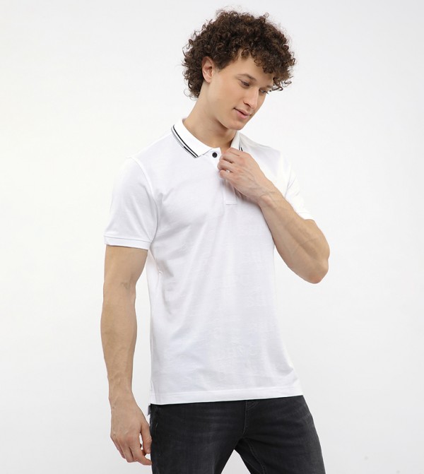 Beverly Hills Polo Club  Polo T-Shirts - White Polo T-shirts