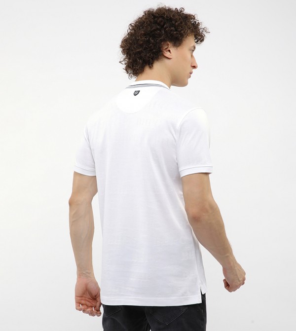 Beverly Hills Polo Club  Polo T-Shirts - White Polo T-shirts