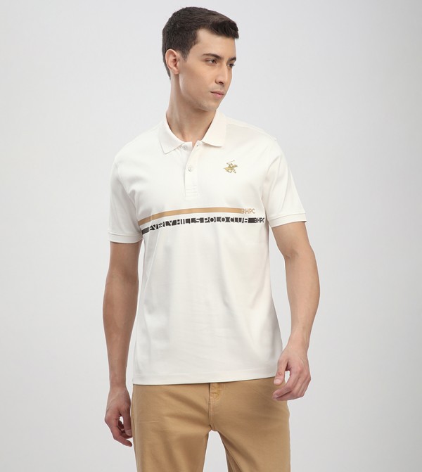 Beverly Hills Polo Club Beverly Hills Polo Club - Beige Polo T-shirts