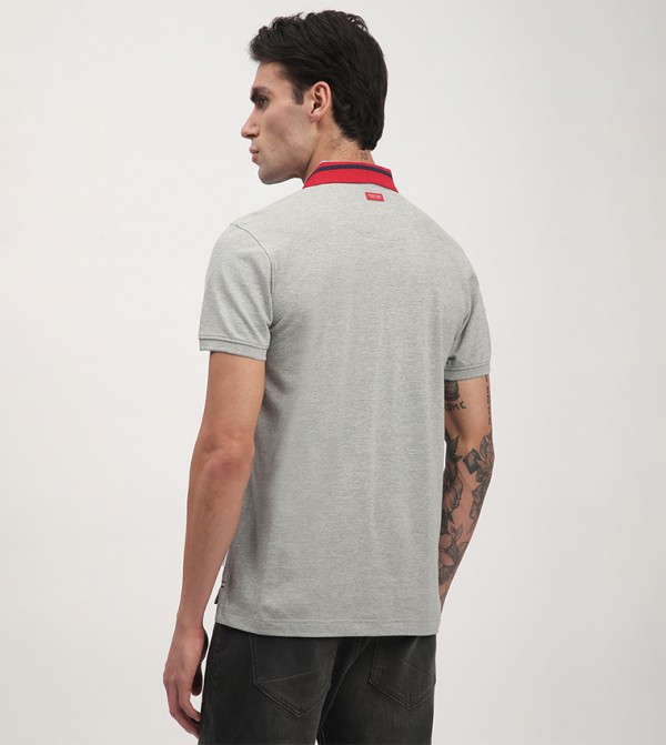 Beverly Hills Polo Club  T-Shirts - Grey Polo T-shirts
