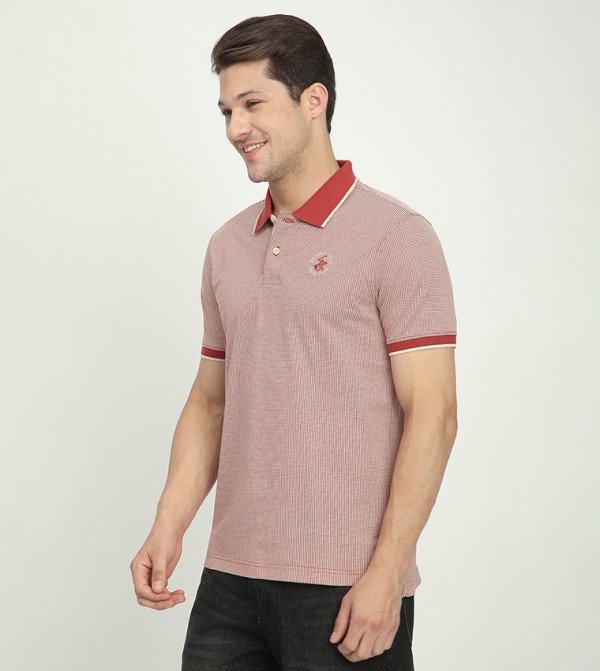 Beverly Hills Polo Club  T-Shirts - Wine Polo T-shirts