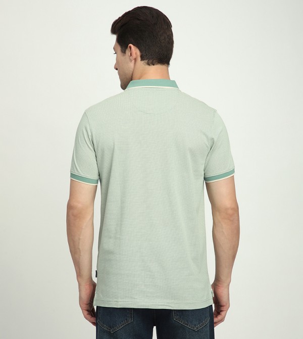 Beverly Hills Polo Club  Polo T-Shirts - Green Polo T-shirts