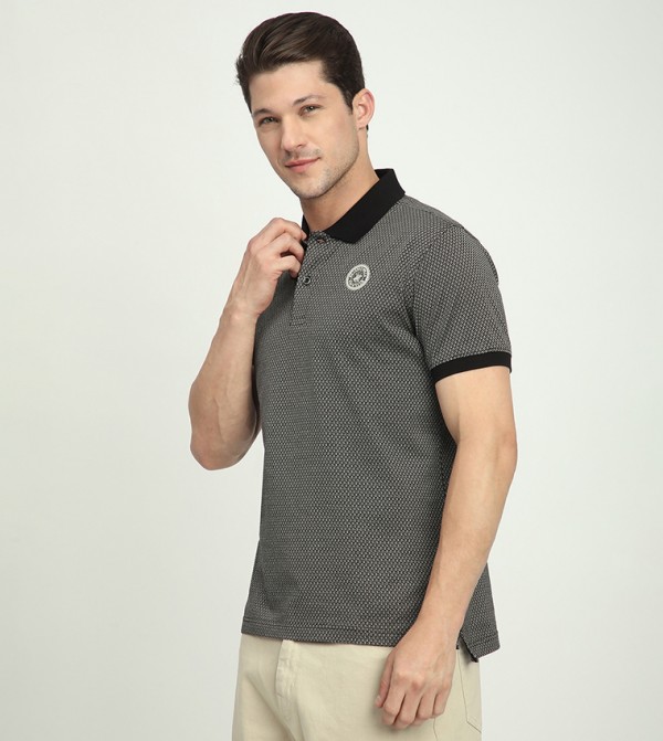 Beverly Hills Polo Club  Polo T-Shirts - Black Polo T-shirts