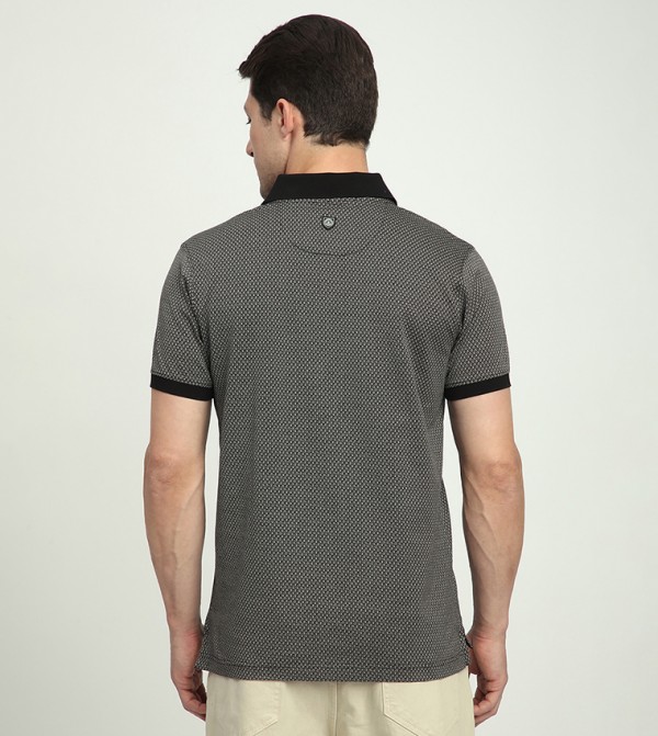 Beverly Hills Polo Club  Polo T-Shirts - Black Polo T-shirts