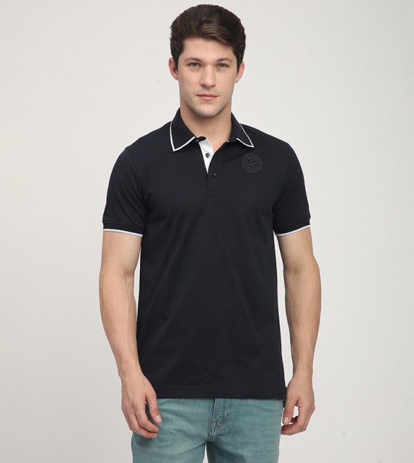 Beverly Hills Polo Club  T-Shirts - Navy Polo T-shirts