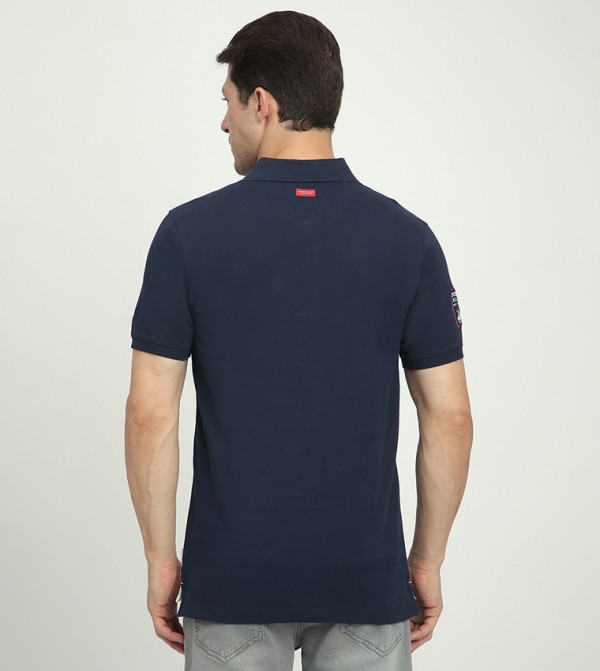 Beverly Hills Polo Club  Polo T-Shirts - Navy Polo T-shirts