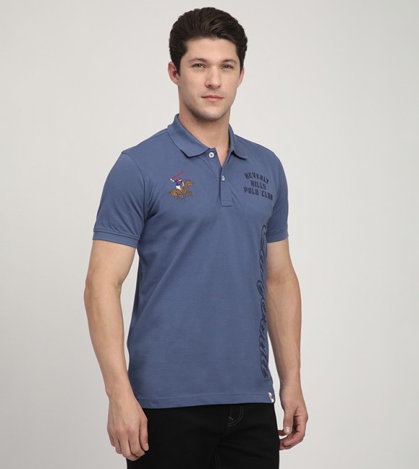 Beverly Hills Polo Club  Polo T-Shirts - Blue Polo T-shirts