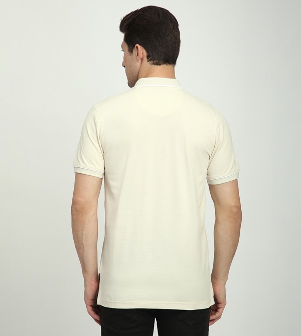 Beverly Hills Polo Club  T-Shirts - Beige Polo T-shirts