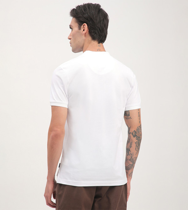 Beverly Hills Polo Club  - White V-Neck T-Shirts
