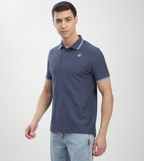 Beverly Hills Polo Club  - Blue Polo T-shirts