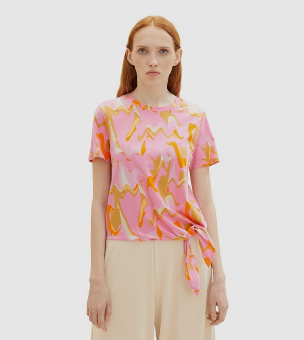 Tom Tailor Tom Tailor - Pink Casual T-Shirts