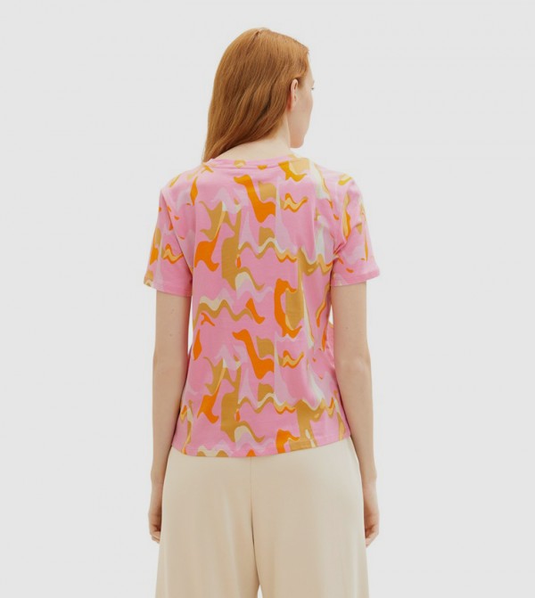 Tom Tailor Tom Tailor - Pink Casual T-Shirts