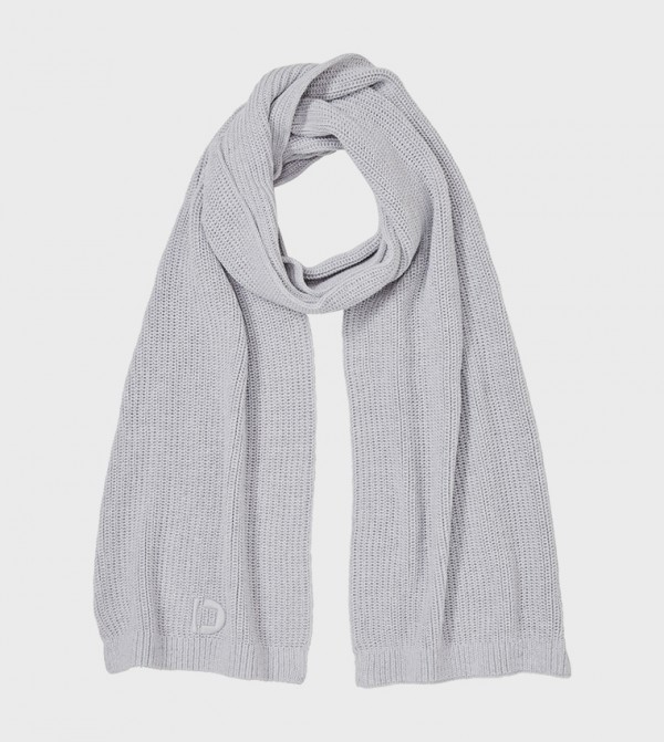 Tom Tailor  Scarves - Grey Knitted Scarves