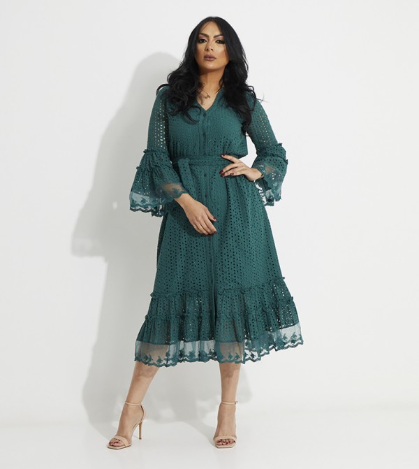 Much More  - Green Casual Dresses