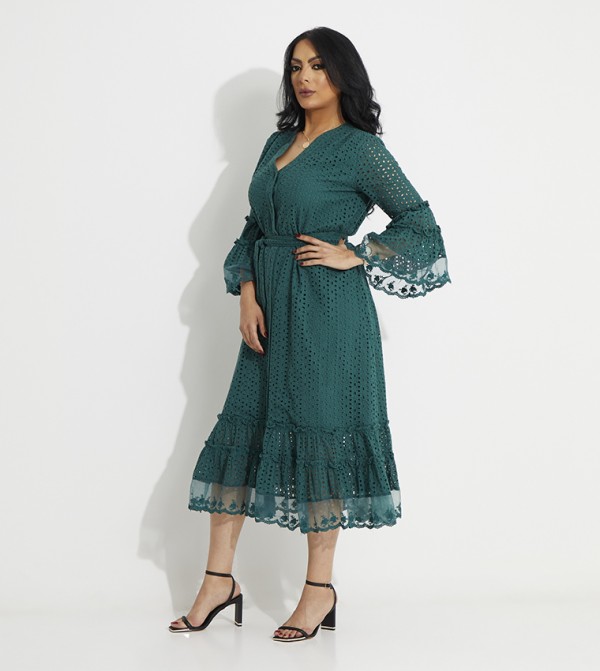 Much More  - Green Casual Dresses