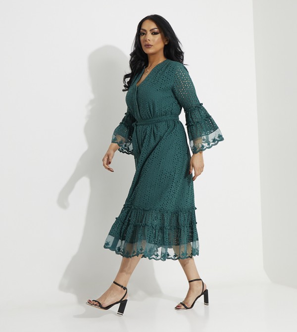 Much More  - Green Casual Dresses