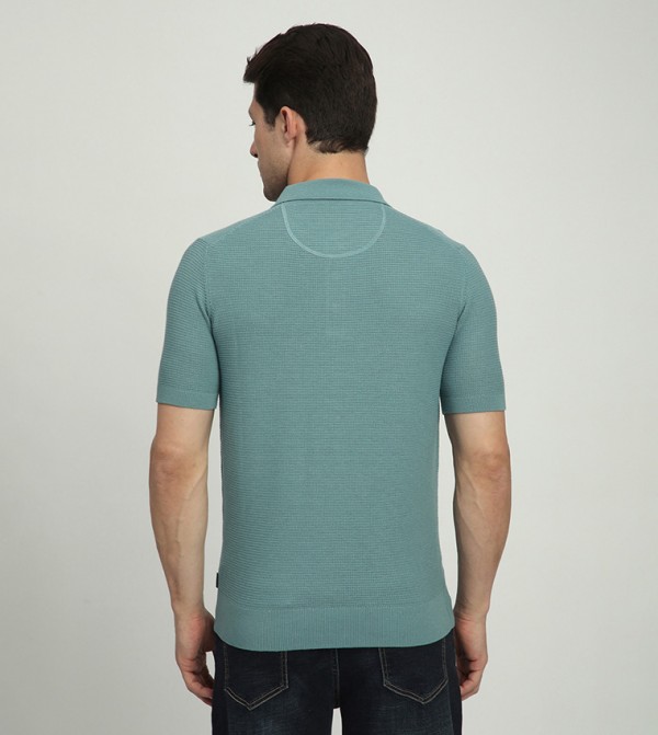 Beverly Hills Polo Club  Polo T-Shirts - Green Polo T-shirts