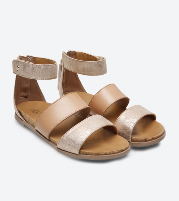Ugg - Metallic Flat Sandals