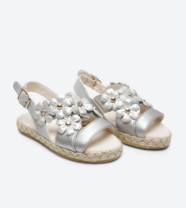 Ugg - Silver Flat Sandals