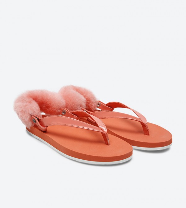 Ugg - Orange Flat Sandals