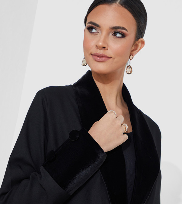 Rosette Abaya Rosette Abaya - Black Abaya