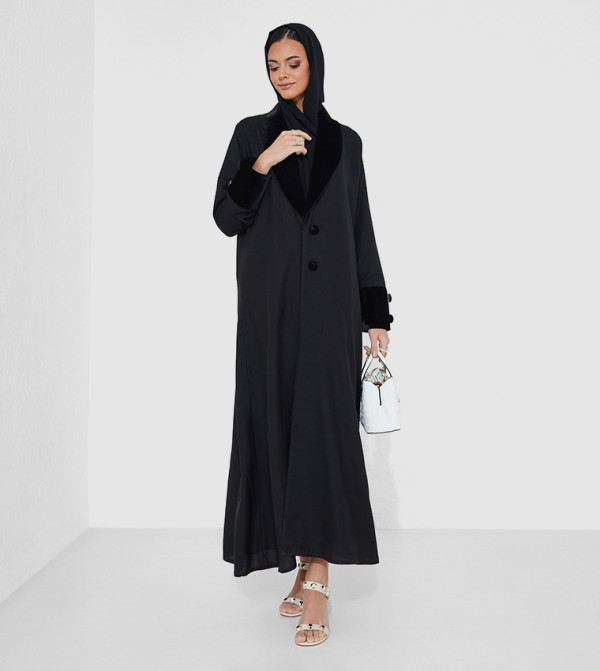 Rosette Abaya Rosette Abaya - Black Abaya