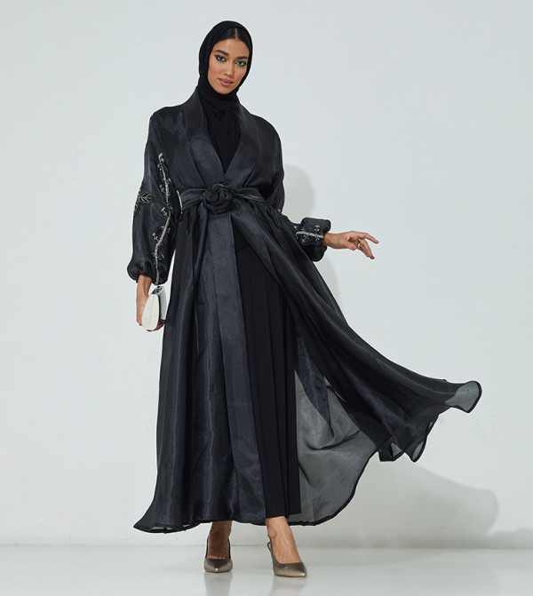  روزيت للعباية   روزيت للعباية  - أسود Abayas